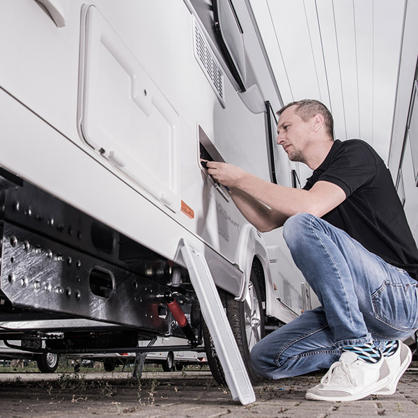 Preparing RV Travel Trailer